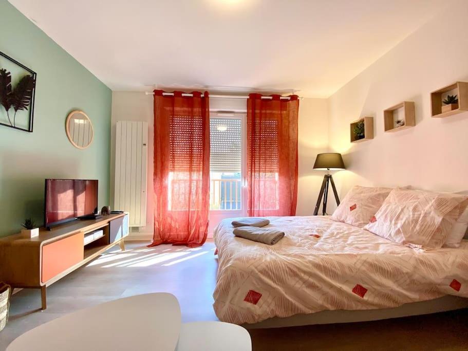 T2 Cosy Proche Hopital + Parking Gratuit Sur Place Auxerre Buitenkant foto